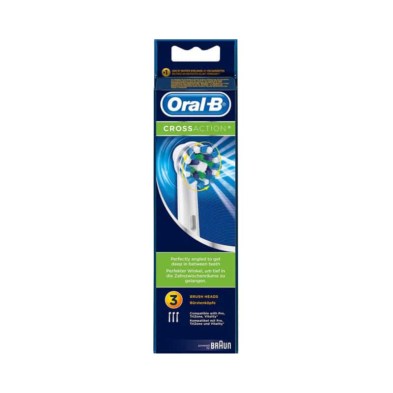 Oral-B CrossAction 3-pack brush head 3 pcs